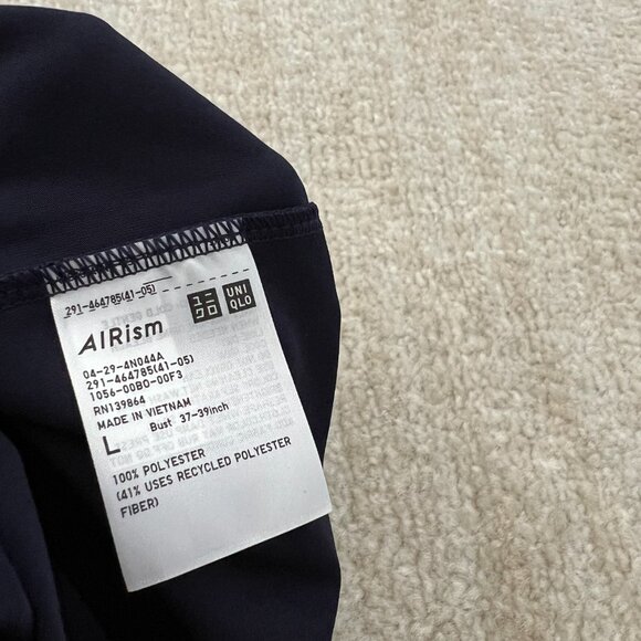 Uniqlo Airism Blue Sleeveless Dress With Pockets L - Picture 10 of 11